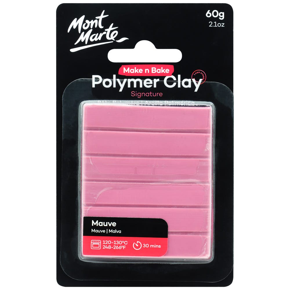 პოლიმერული თიხა (გამოსაწვავი) Make n Bake Polymer Clay 60g - Mauve