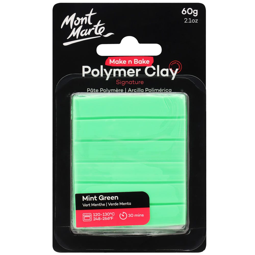 პოლიმერული თიხა (გამოსაწვავი) Make n Bake Polymer Clay 60g - Mint Green