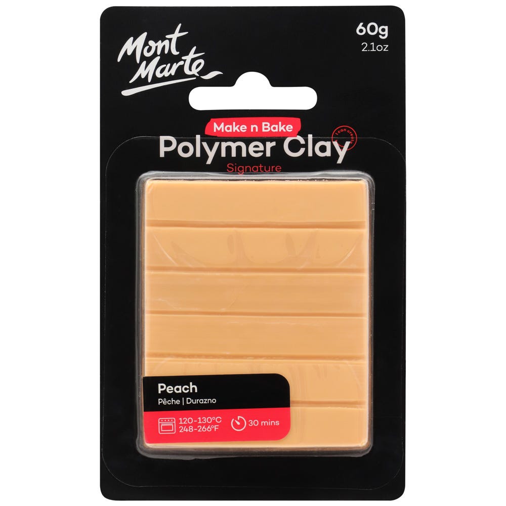 პოლიმერული თიხა (გამოსაწვავი) Make n Bake Polymer Clay 60g - Peach