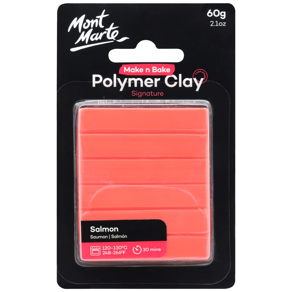 პოლიმერული თიხა (გამოსაწვავი) Make n Bake Polymer Clay 60g - Salmon
