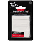 პოლიმერული თიხა (გამოსაწვავი) Make n Bake Polymer Clay 60g - Titanium White
