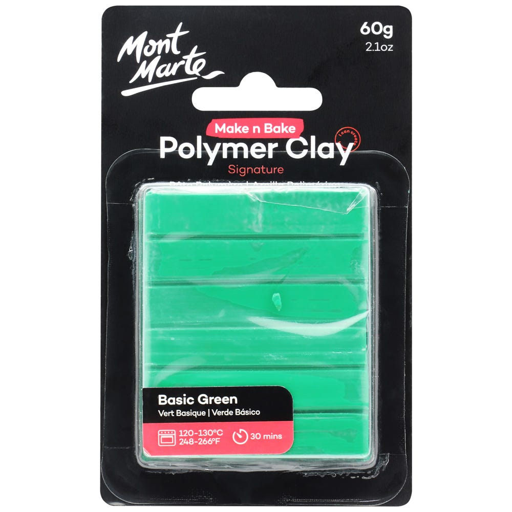 პოლიმერული თიხა Make n Bake Polymer Clay 60g - Basic Green
