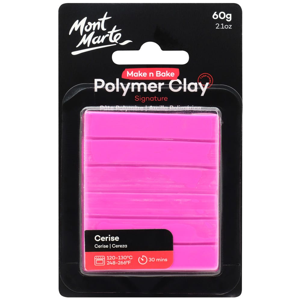 პოლიმერული თიხა (გამოსაწვავი) Make n Bake Polymer Clay 60g - Cerise