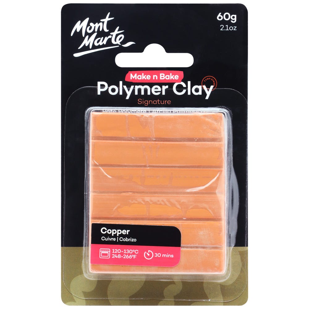 პოლიმერული თიხა (გამოსაწვავი) Make n Bake Polymer Clay 60g - Copper