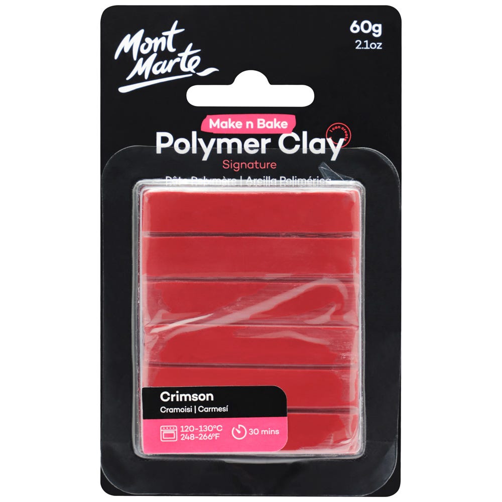 პოლიმერული თიხა (გამოსაწვავი) Make n Bake Polymer Clay 60g - Crimson