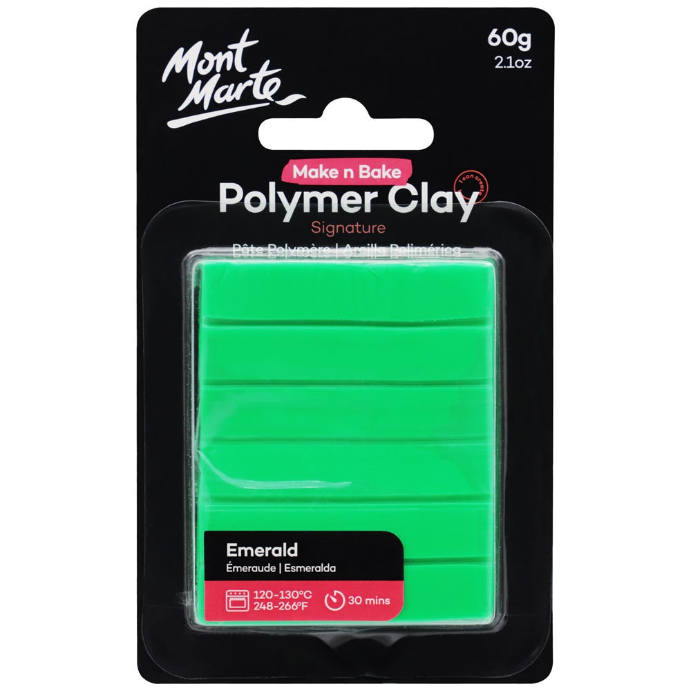 პოლიმერული თიხა (გამოსაწვავი)Make n Bake Polymer Clay 60g - Emerald