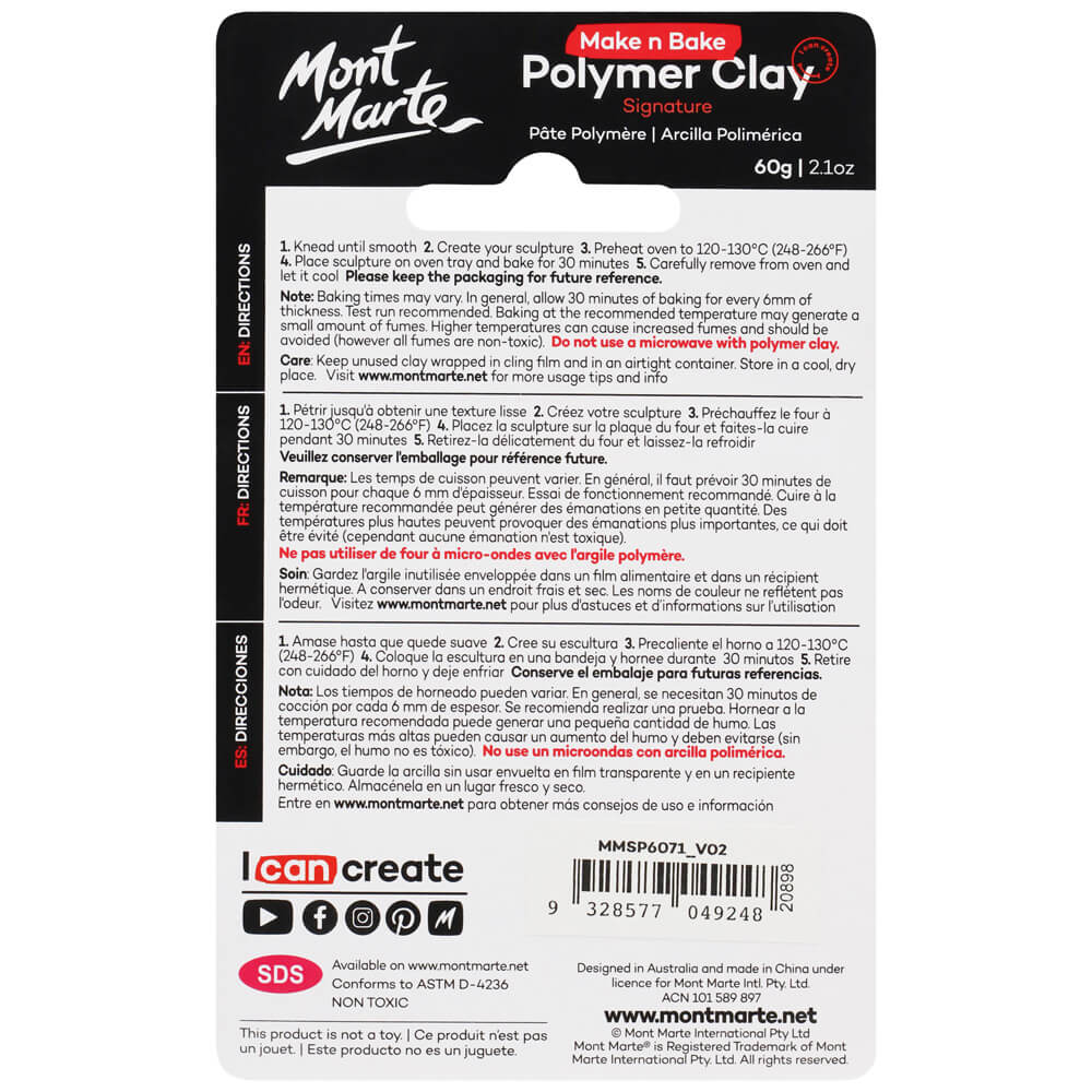 MM Make n Bake Polymer Clay 60g - Fluoro Green