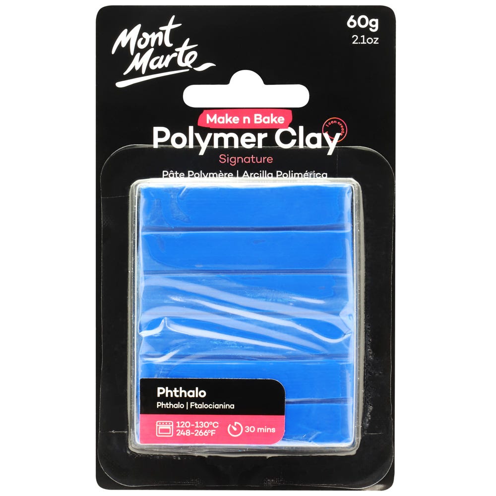 პოლიმერული თიხა (გამოსაწვავი) Make n Bake Polymer Clay 60g - Phthalo
