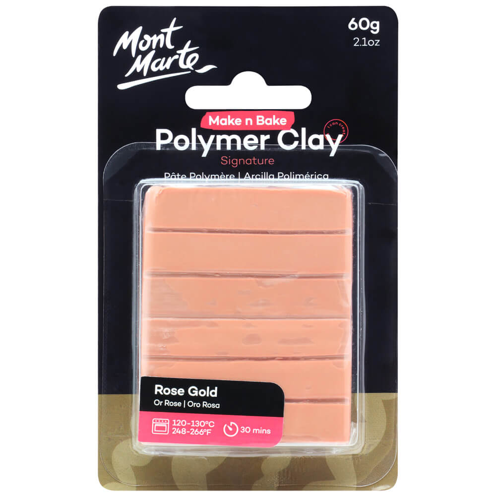 პოლიმერული თიხა Make n Bake Polymer Clay 60g - Rose Gold