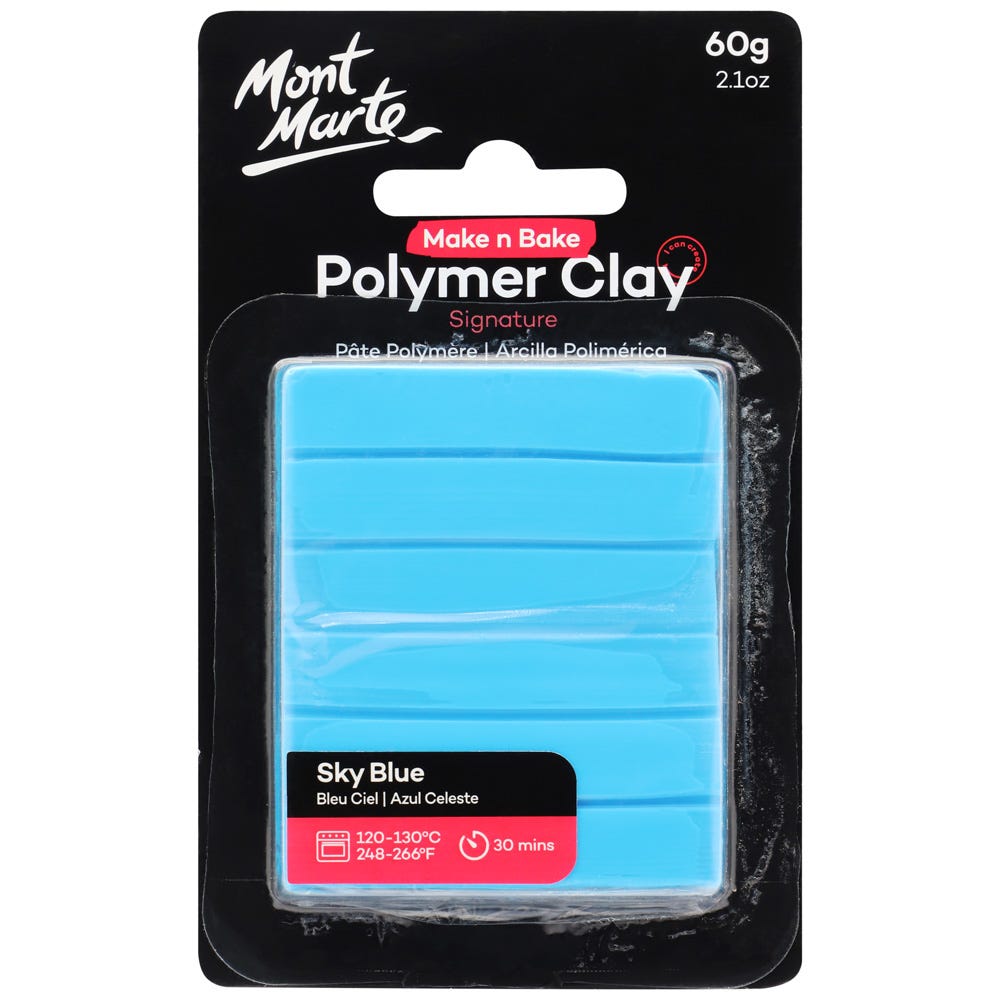 პოლიმერული თიხა (გამოსაწვავი) Make n Bake Polymer Clay 60g - Sky Blue