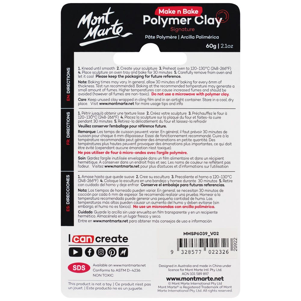პოლიმერული თიხა Make n Bake Polymer Clay 60g - Violet