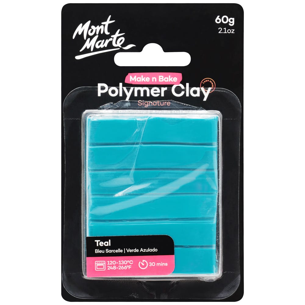 პოლიმერული თიხა (გამოსაწვავი) Make n Bake Polymer Clay 60g - Teal