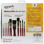ფუნჯების ნაკრები პენლით (აკვარელისთვის) MM Brush Set in Wallet 11pc - Watercolour