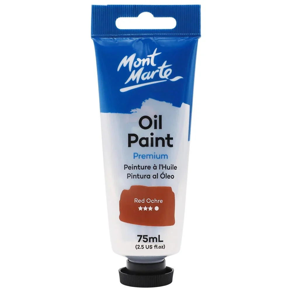 ზეთის საღებავი წითელი ოხრა 75 მლ - Oil Paint 75ml - Red Ochre