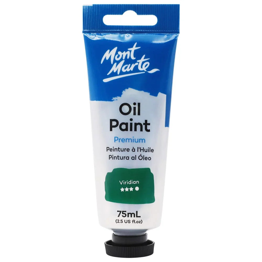 ზეთის საღებავი ვირიდიანის მწვანე 75 მლ - Oil Paint 75ml - Viridian