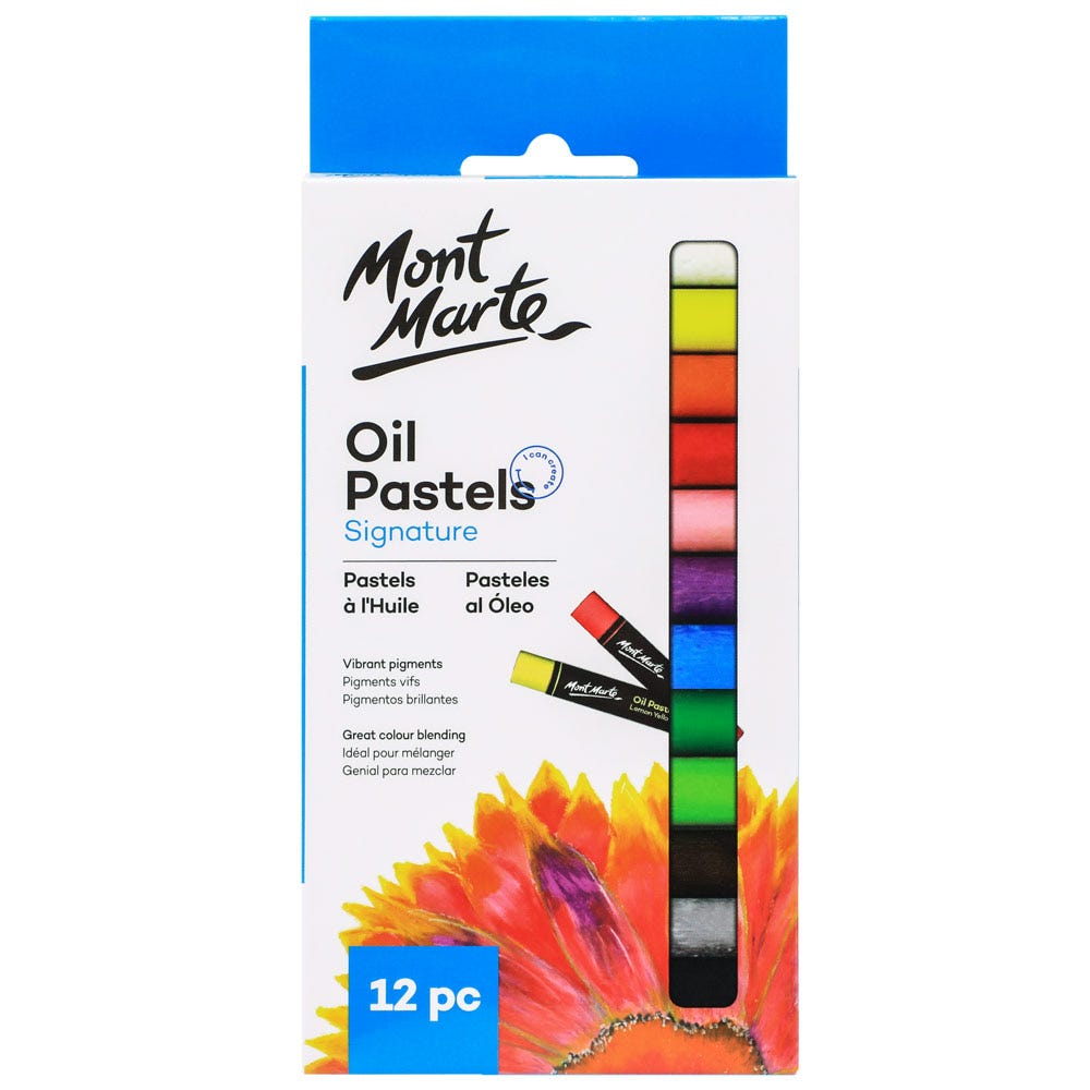 ზეთოვანი პასტელები - MM Oil Pastels 12pc