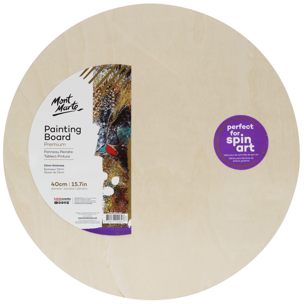 მრგვალი ხის სახატავი დაფა MM Painting Board Round 40cm
