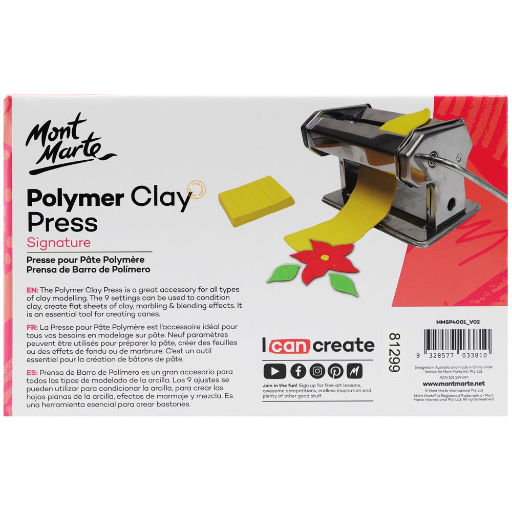 პოლიმერული თიხის პრესი  Polymer Clay Press