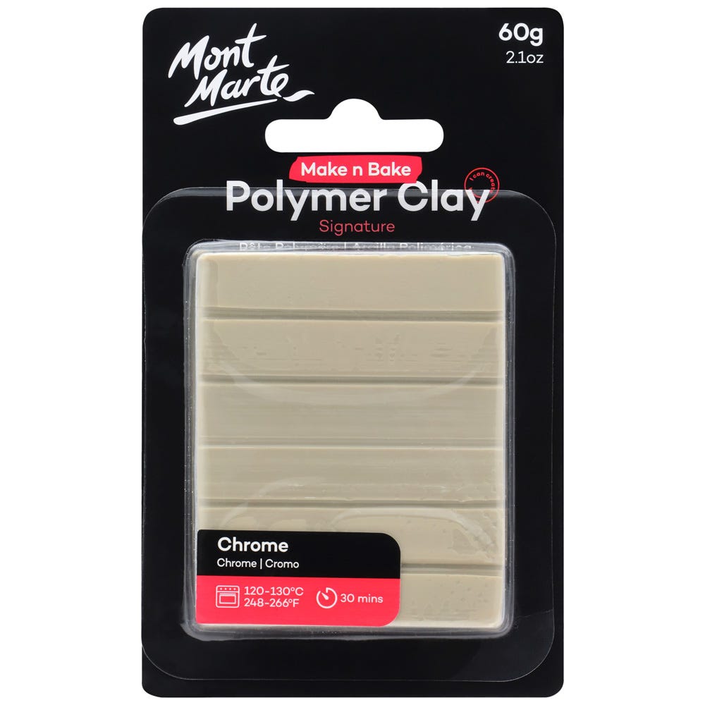 პოლიმერული თიხა (გამოსაწვავი) Make n Bake Polymer Clay 60g - Chrome