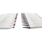 სკეჩმარკერები 24 ფერი (მყარი ქეისით) MM Dual Tip Art Markers 24pc