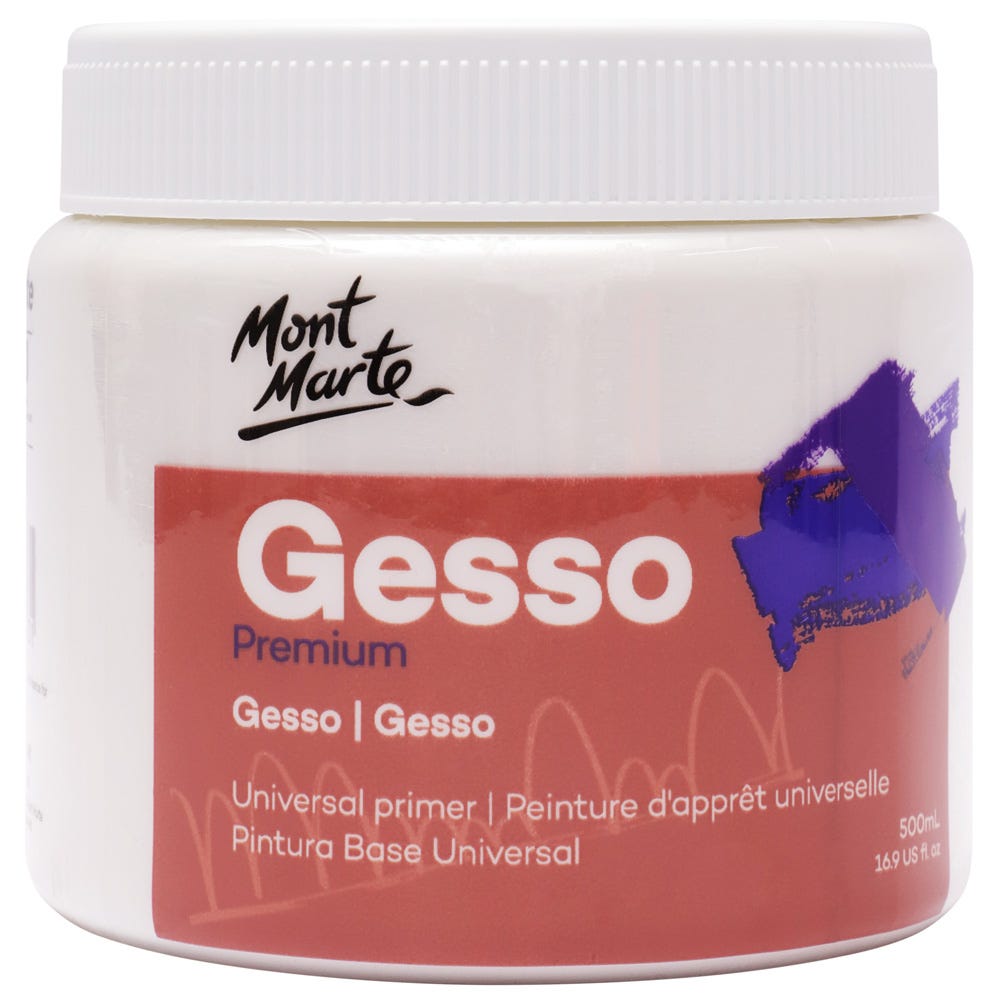გრუნტი / ჯესო (თეთრი) - MontMarte Gesso Tub 500ml