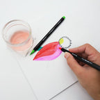 ფუნჯის კალმები 12 ფერი ნაკრები MM Real Brush Pens 12pc