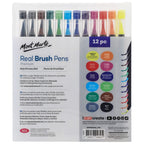 ფუნჯის კალმები 12 ფერი ნაკრები MM Real Brush Pens 12pc