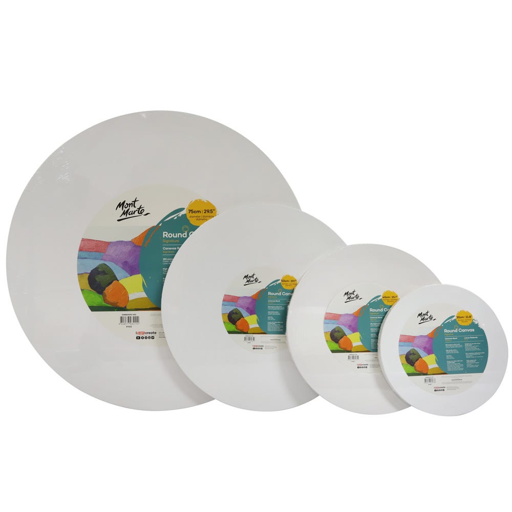 მრგვალი ტილო ქვეჩარჩოზე MM Canvas Round 20cm