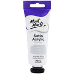 აკრილის საღებავი MM Satin Acrylic 75ml - Silver