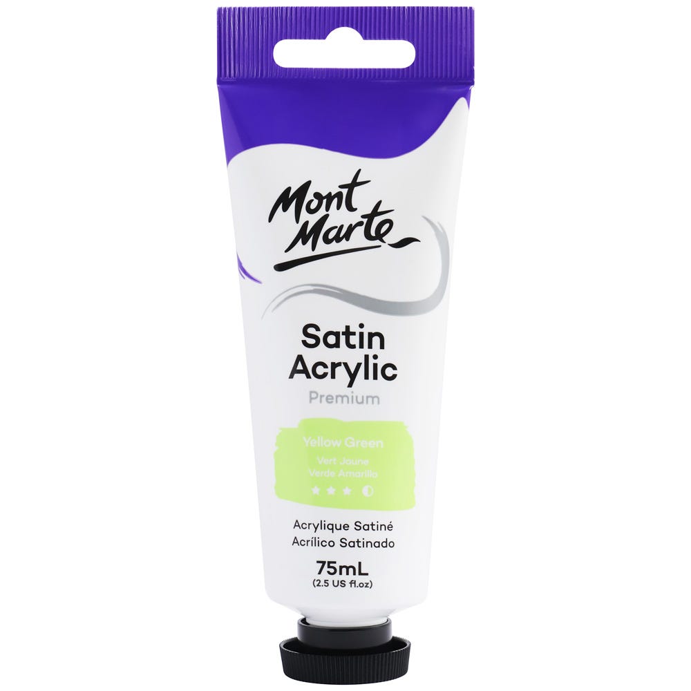 MM Satin Acrylic 75ml - Yellow Green