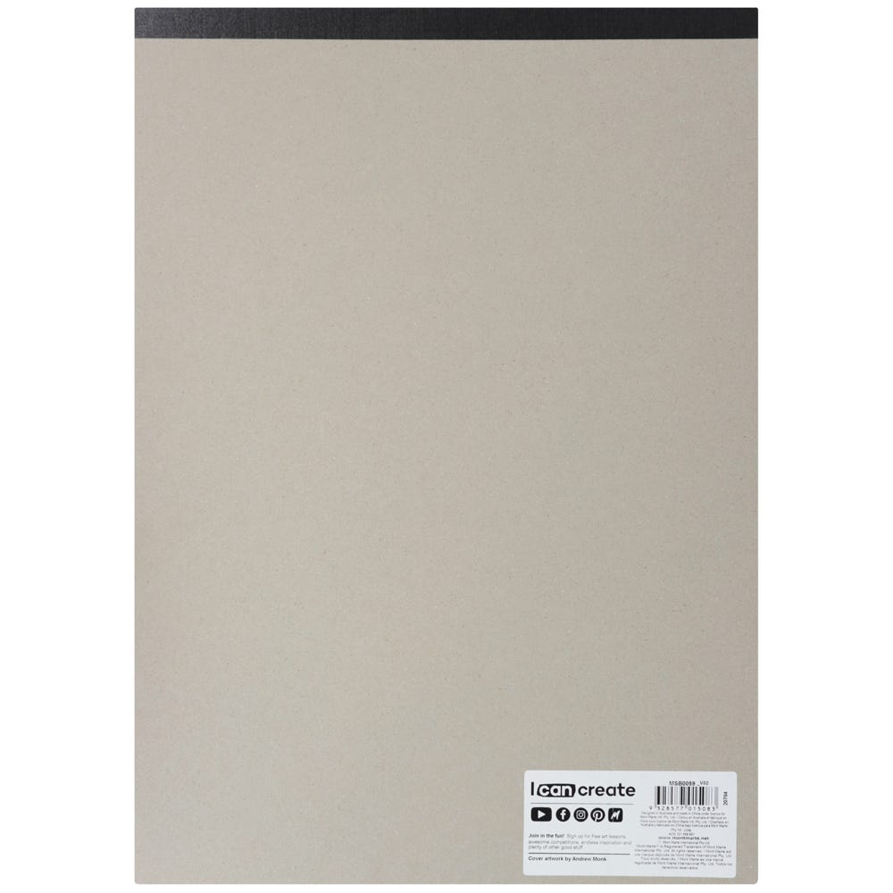 MM Black Paper Sketch Pad 25 sheet 140gsm A3