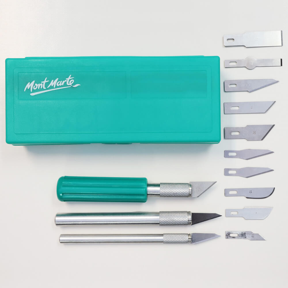 ჰობი დანების ნაკრები 13 ცალიანი Hobby Knife Set SK5 Blades 13pc