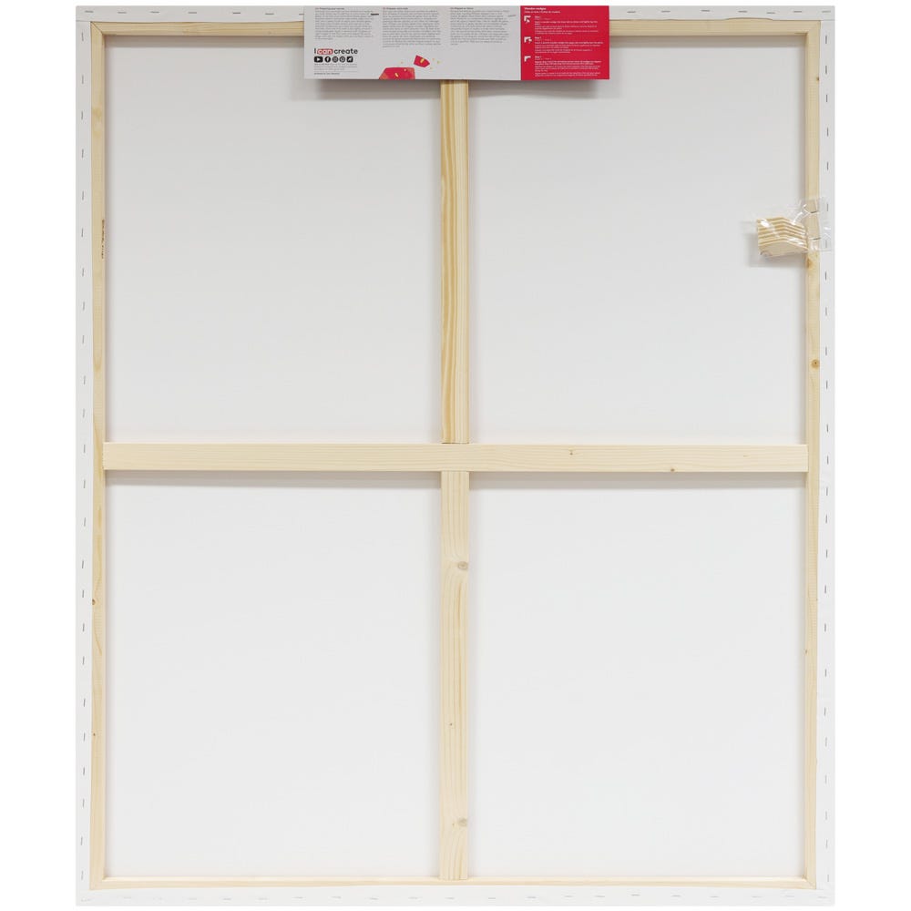 დაგრუნტული სამხატვრო ტილო ქვეჩარჩოზე (M Studio Canvas Pine Frame S.T. 100x120cm