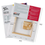 დაგრუნტული სამხატვრო ტილო ქვეჩარჩოზე MM Studio Canvas Pine Frame S.T. 20x25cm