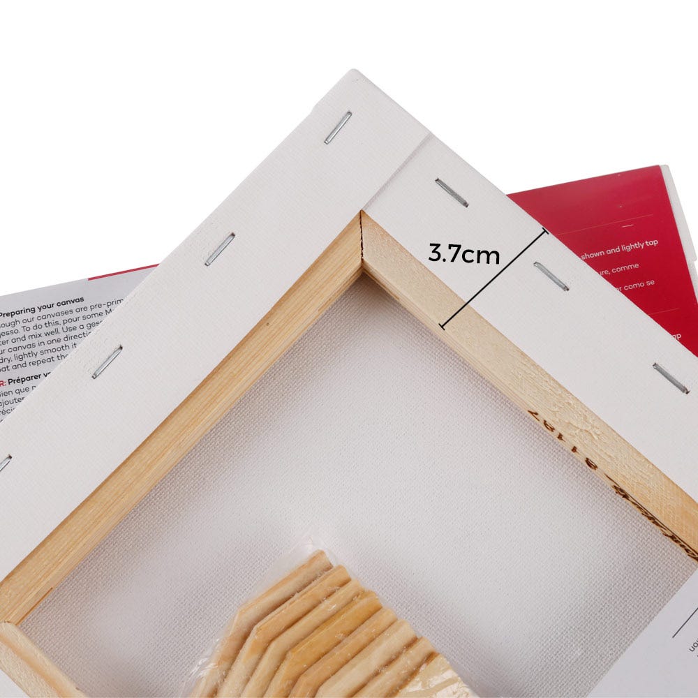 დაგრუნტული სამხატვრო ტილო ქვეჩარჩოზე MM Studio Canvas Pine Frame S.T. 20x25cm