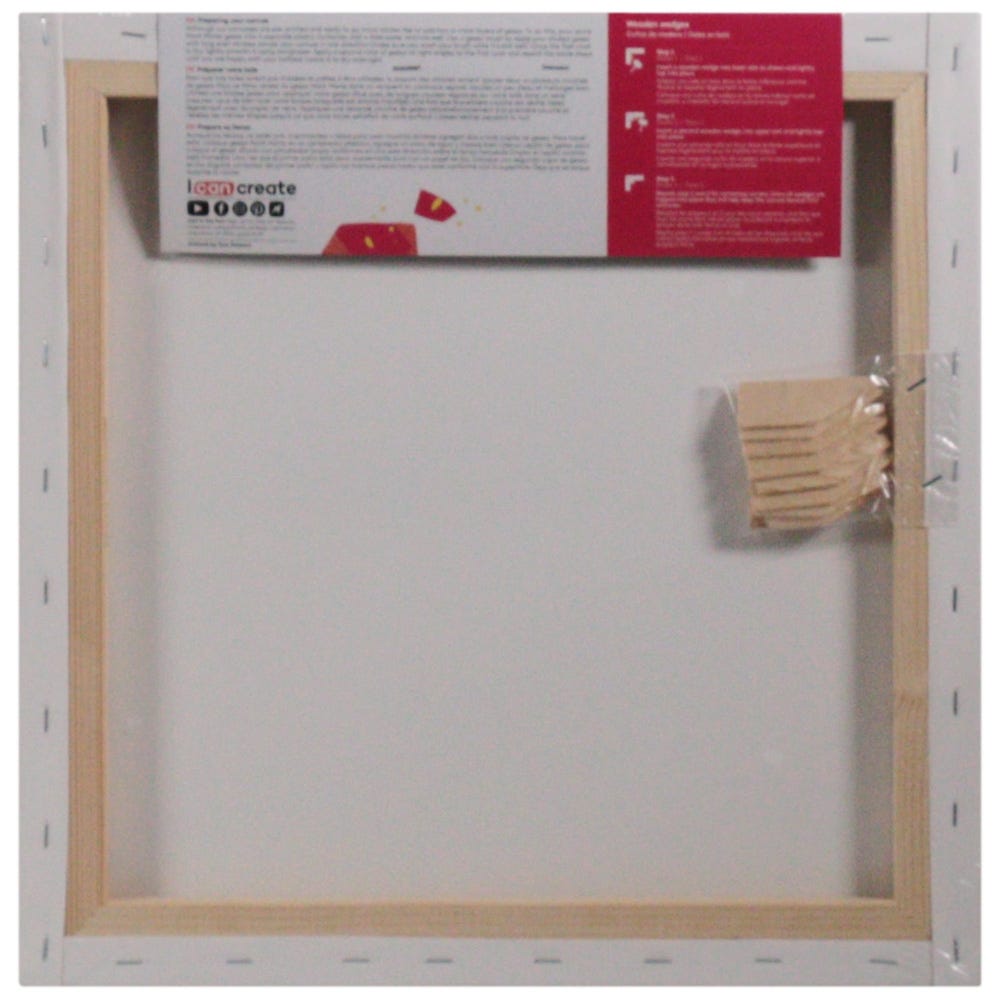 დაგრუნტული სამხატვრო ტილო ქვეჩარჩოზე MM Studio Canvas Pine Frame S.T. 40x40cm