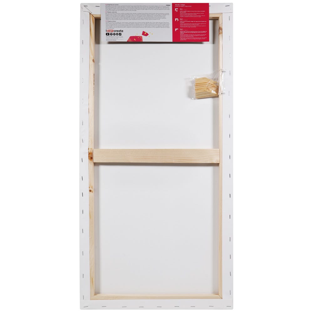 დაგრუნტული სამხატვრო ტილო ქვეჩარჩოზე MM Studio Canvas Pine Frame S.T. 40x80cm