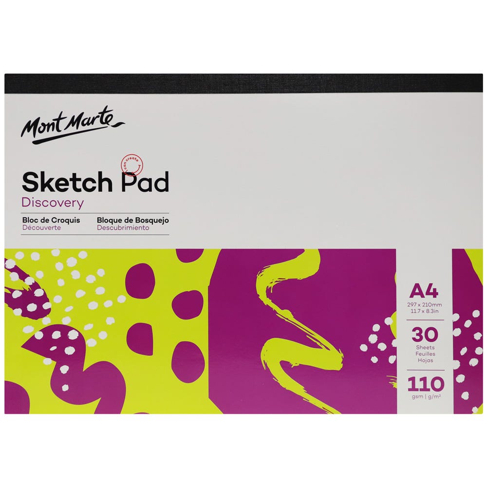 სკეჩპადი ჩანახატებისთვის MM Sketch Pad A4 30 Sheets