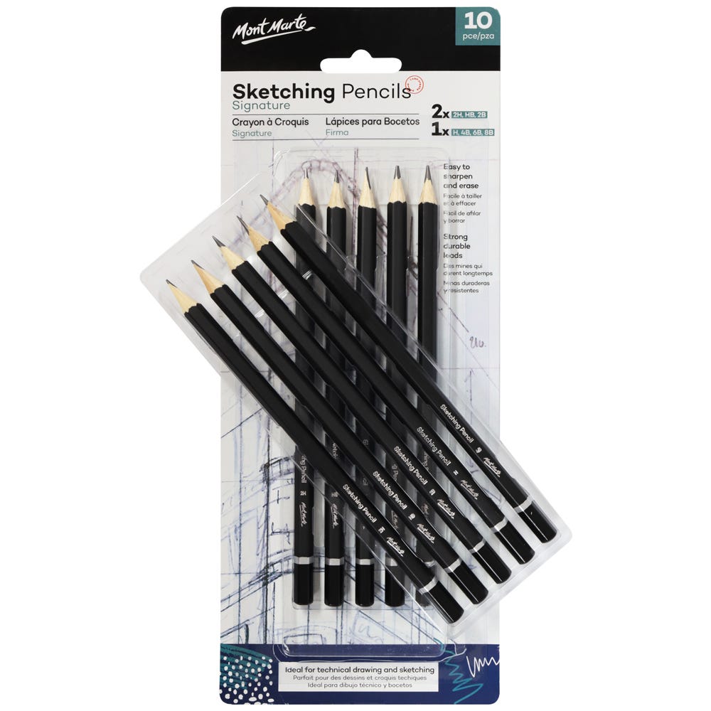 MM Sketching Pencils 10pc