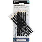 სკეჩინგის ფანქრები 10 ცალი MM Sketching Pencils 10pc