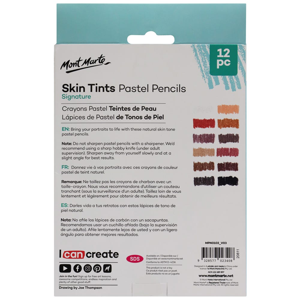 MM Skin Tints Pastel Pencils 12pc