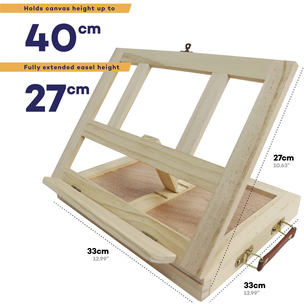 სამაგიდო სახატავი მოლბერტი MM Table Easel w/Drawer - Pine