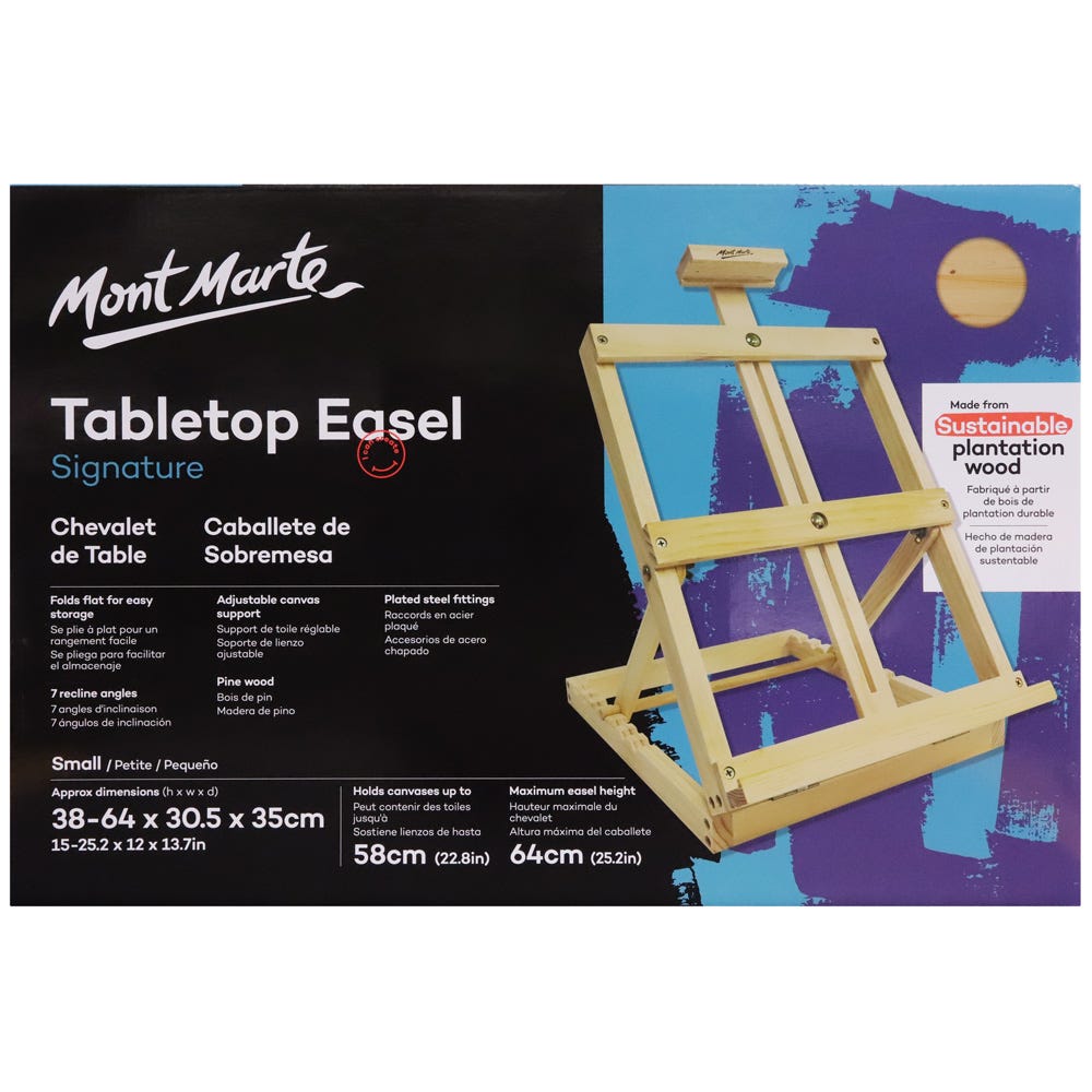 პატარა მოლბერტი (სამაგიდო) ფიჭვის ხის MM Small Pine Table Easel