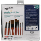 MM Brush Set in Wallet 11pc - Acrylic