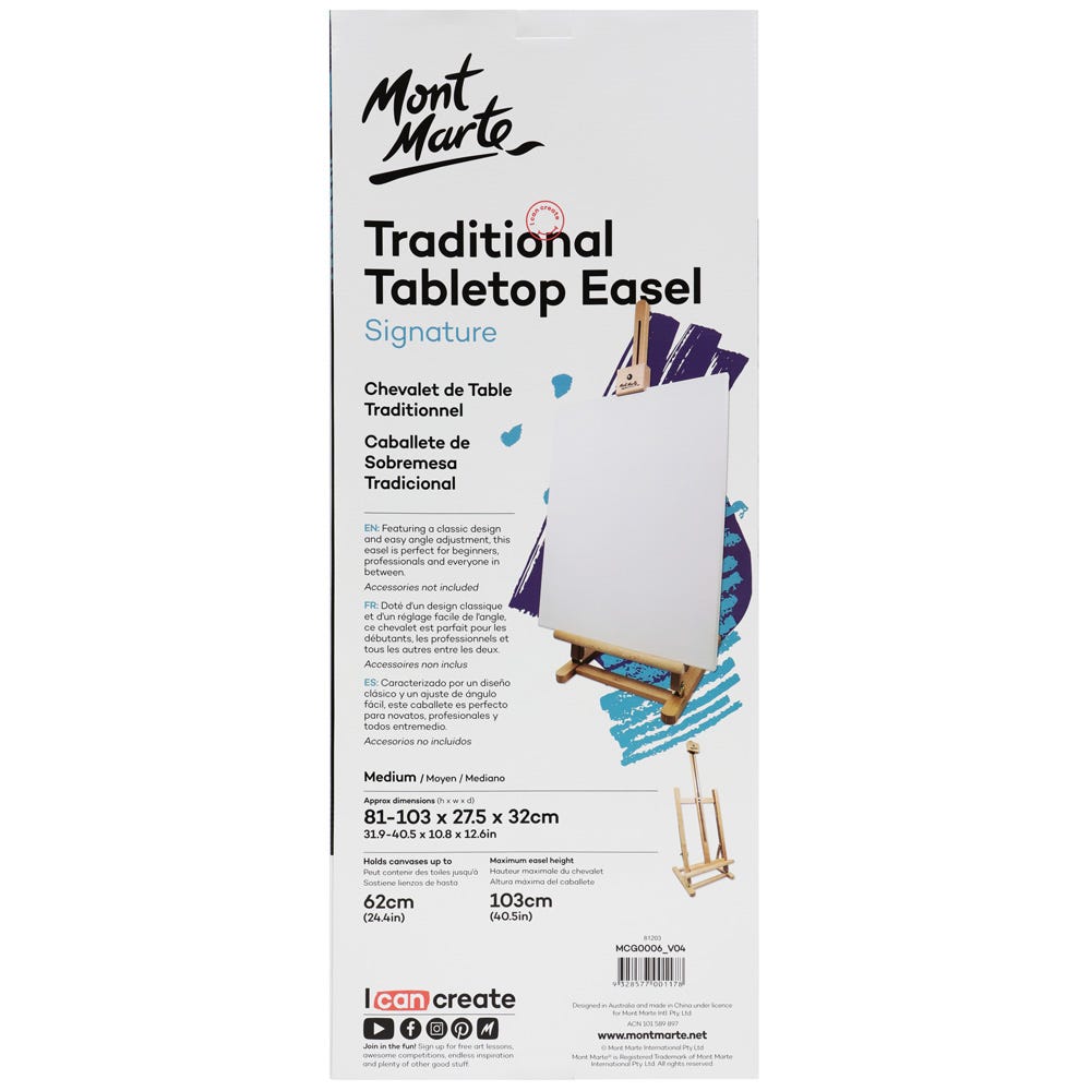 ტრადიციული მაგიდის მოლბერტი MM Traditional Desk Easel