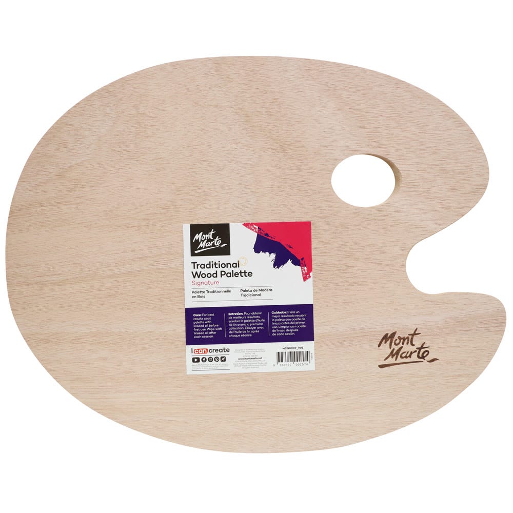 MM Traditional Wood Palette 30x38cm