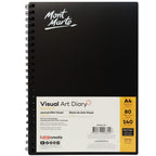 MM Visual Art Diary Black 140gsm A4 80page