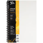 ვიზუალური სკეჩბუქი ზამბარაზე MM Visual Diary Paper Cover 120pg 110gsm A4