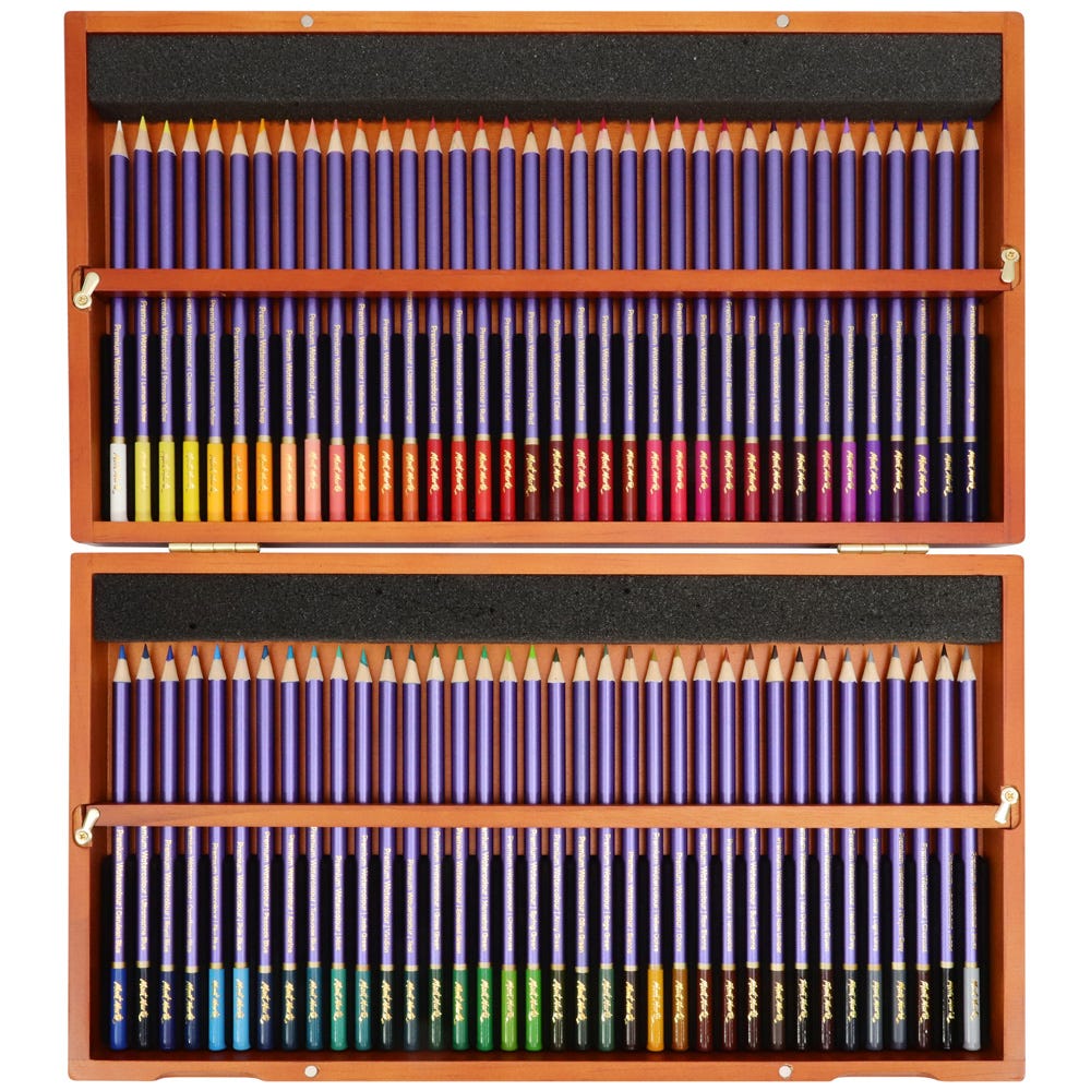 MM Premium Watercolour Pencils Box Set 72pc