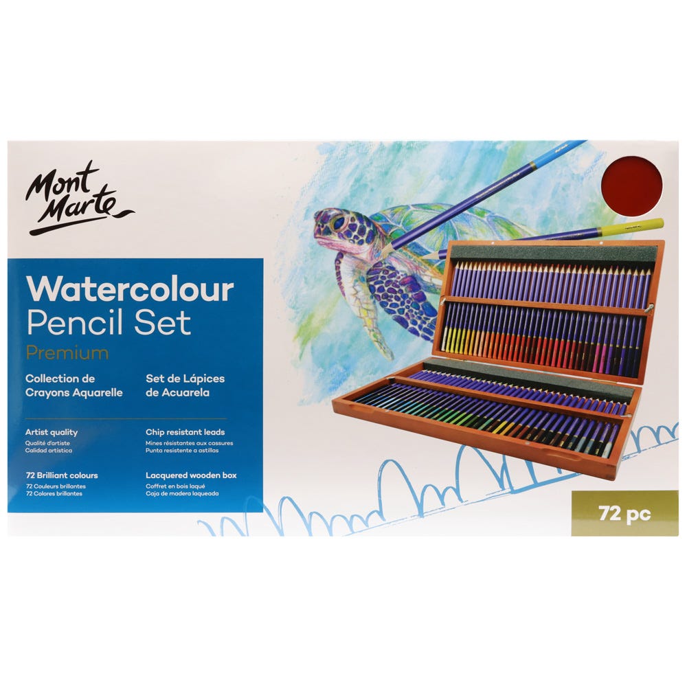 MM Premium Watercolour Pencils Box Set 72pc